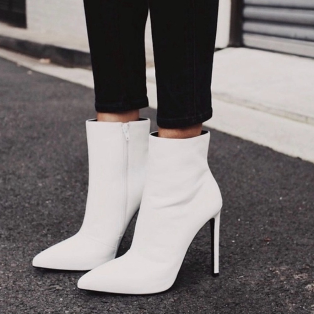 TONY BIANCO Freddie booties white capretto Ankle boots stilettos high heels